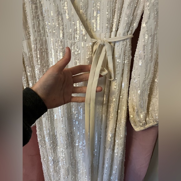 BHLDN Casey Sample Wedding Dress Size 14 - Picture 3 of 10